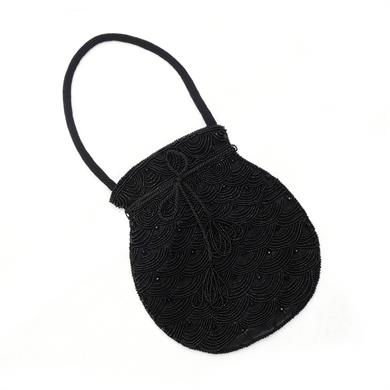 BONCUK İŞLEMELİ YUVARLAK ÇANTA