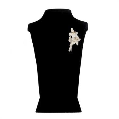 BONCUK YAKA ÇİÇEĞİ BROŞ