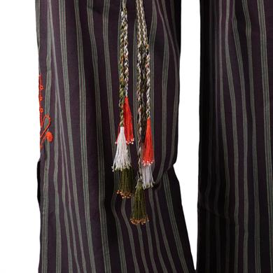 ÇARPANA DETAY YEŞİL BLUZ PANTOLON TAKIM