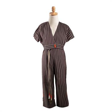 ÇARPANA DETAY YEŞİL BLUZ PANTOLON TAKIM