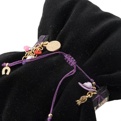 ÇARPANA DOKUMA BİLEKLİK CHARMLI