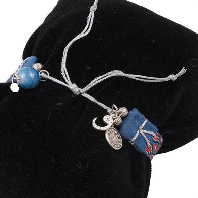 ÇARPANA DOKUMA BİLEKLİK CHARMLI