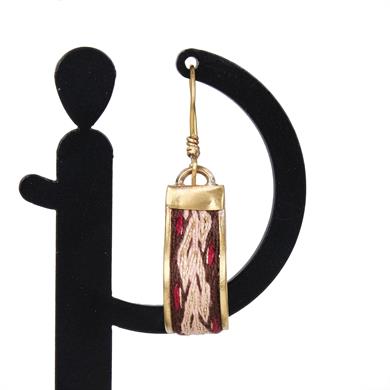 ÇARPANA DOKUMA PİRİNÇ KÜPE