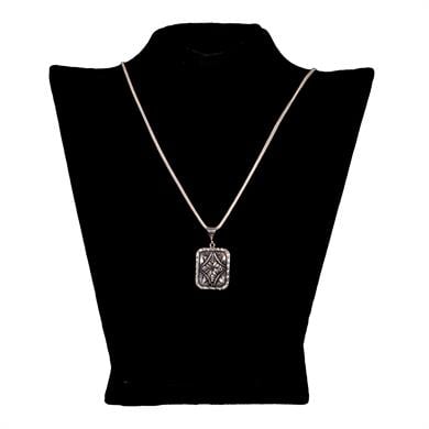 ÇİÇEK DESENLİ SAVAT KOLYE