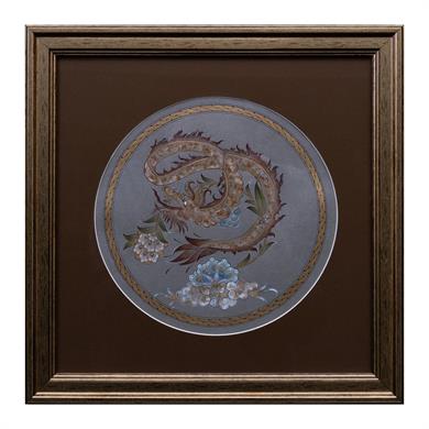 ÇİÇEKLİ EJDER TABLO