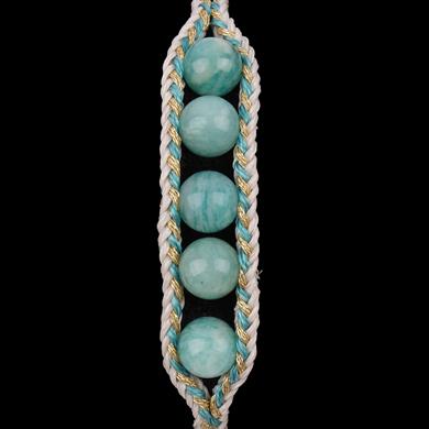 DOĞAL TAŞ ÖRME MAKROME BİLEKLİK