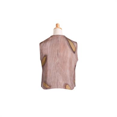 EKOLOJİK BASKI DEGAJE YAKA BLUZ