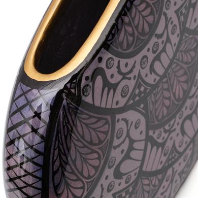 FRİG DESEN GEYİKLİ MOR BASIK VAZO