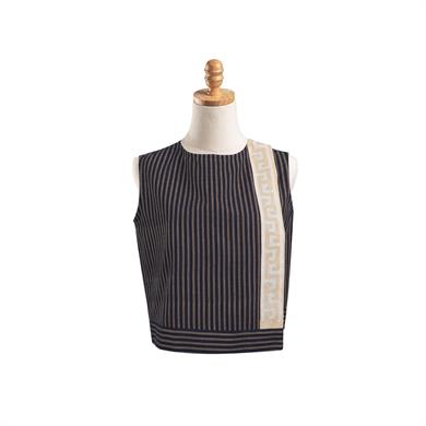 GAZENNE MUM BATİKLİ SIFIR KOL BLUZ