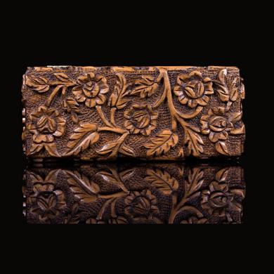 GÜL MOTİFLİ OYMA KUTU