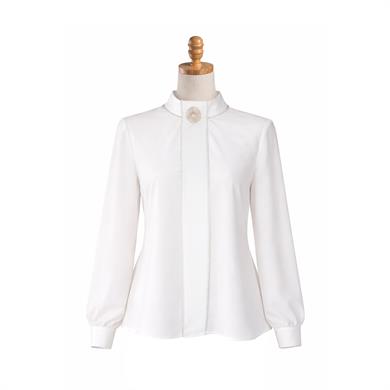 GÜMÜŞ BROŞLU BLUZ