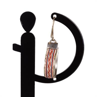 GÜMÜŞ ÇARPANA DOKUMA KÜPE