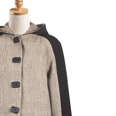 İKİ RENK EHRAM KOMBİNLİ KAPÜŞONLU KAP