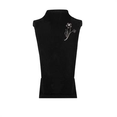 İNCİLİ ÇİÇEK MOTİF YAKA İĞNESİ-5