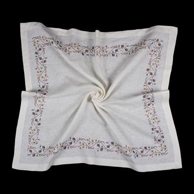 İPEK KETEN KARE ÖRTÜ