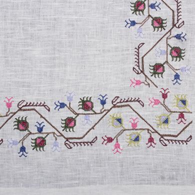 İPEK KETEN KARE ÖRTÜ