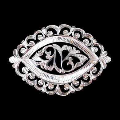 KALEM İŞİ ELİPS BROŞ