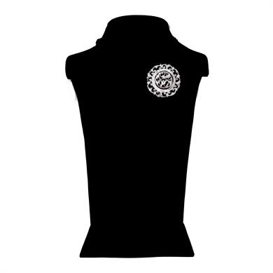 KALEM İŞİ YUVARLAK BROŞ