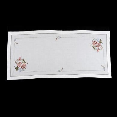 KANAVİÇE ODA TAKIMI GÜL MOTİFLİ (3 PARÇA)