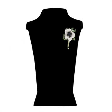 KENEVİR ANEMON ÇİÇEĞİ YAKA İĞNESİ