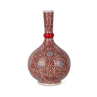 KIRMIZI PENÇLİ VAZO