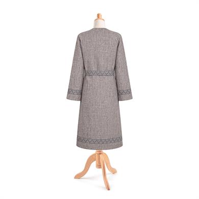 KOYU KURTBOZU ÇARPANA KEMERLİ KAP