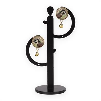 KUŞ MOTİFLİ MOZAİK KÜPE