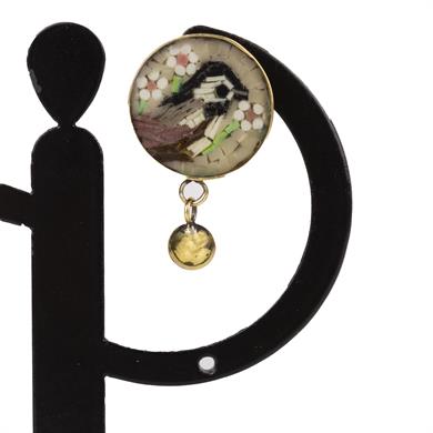 KUŞ MOTİFLİ MOZAİK KÜPE