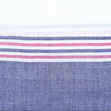 LACİVERT KIRMIZI ÇİZGİLİ PEŞTAMAL