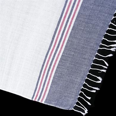 LACİVERT KIRMIZI ÇİZGİLİ PEŞTAMAL