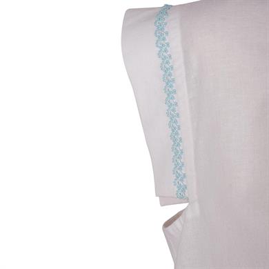 MAVİ BONCUK OYALI GÖMLEK