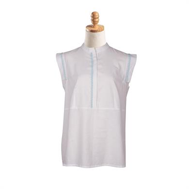 MAVİ BONCUK OYALI GÖMLEK