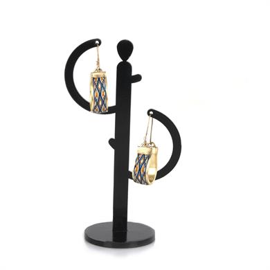 MAVİ ÇARPANA KÜPE