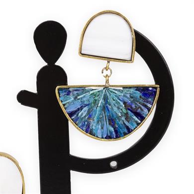 MAVİ GEÇİŞLER KÜPE