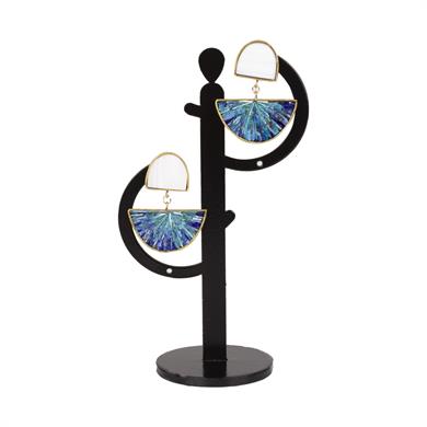 MAVİ GEÇİŞLER KÜPE