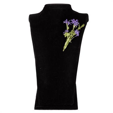 MAVİ HİNDİBA YAKA İĞNESİ