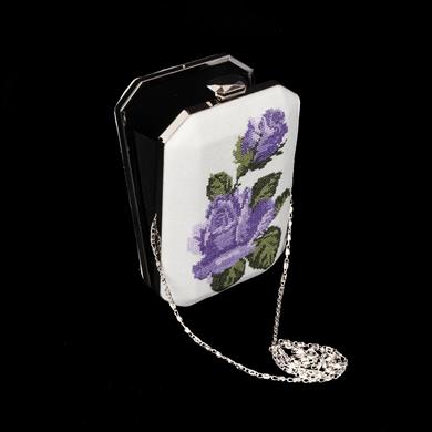 MOR GÜL PORTFÖY ÇANTA