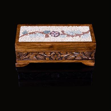 MOZAİK AHŞAP OYMA KUTU