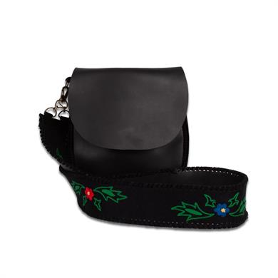 NAKIŞ DETAYLI ASKILI ÇANTA-ŞEREF MODELİ SANDALET TAKIMI (SİYAH)