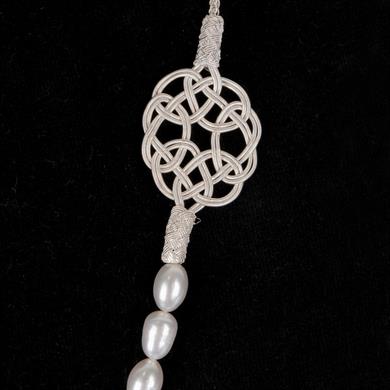 NAZAR TAŞLI İNCİLİ KOLYE