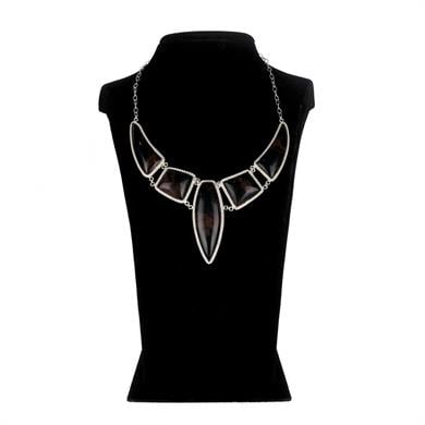 OBSİDYEN BOYNUZ KOLYE (56,1 GR)