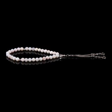 ONİKS TAŞLI YAPRAKLI AY YILDIZ İMAMELİ TESPİH (30 GR)