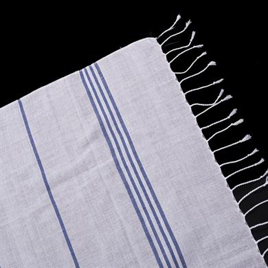 PAMUK BÜRÜMCÜK GRİ ÇİZGİLİ PEŞTAMAL