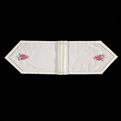 PEMBE ÇİÇEKLİ İPEK RUNNER