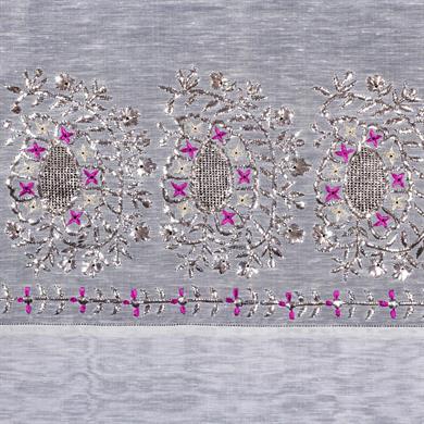 RENKLİ NAKIŞ PEMBELİ ÖRTÜ