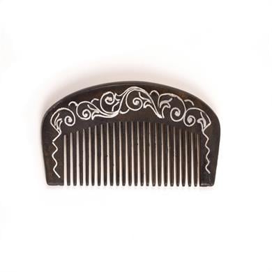 RUMİ DESENLİ AHŞAP TARAK