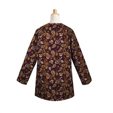 ŞAL DESEN BORDO PAZEN CEKET