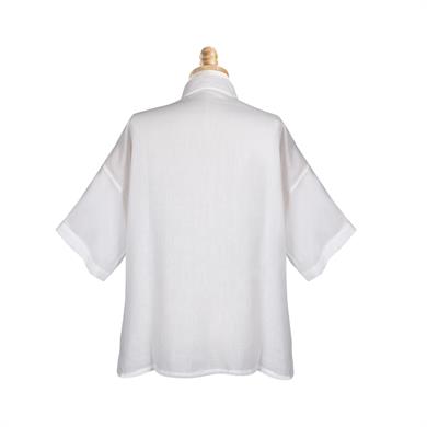 SARI BONCUK OYALI KOTON GÖMLEK