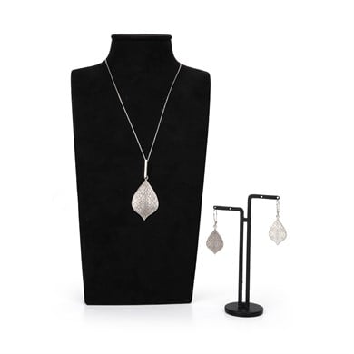 SELÇUK MOTİFLİ AJUR KOLYE - KÜPE SET