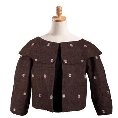 SİYAH EHRAM CROP CEKET